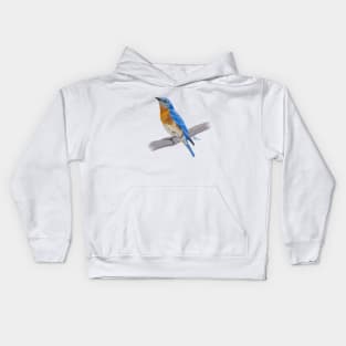 Eastern Bluebird Kids Hoodie